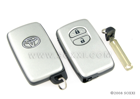 toyota silver color car key