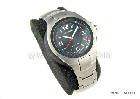 toyota wrist watch metallic
