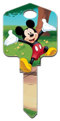 Mickey Mouse on key